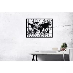 Image of Harita Black Decorative Metal Wall Accessory