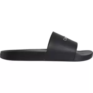 Image of Calvin Klein Pool Logo Sliders - Black