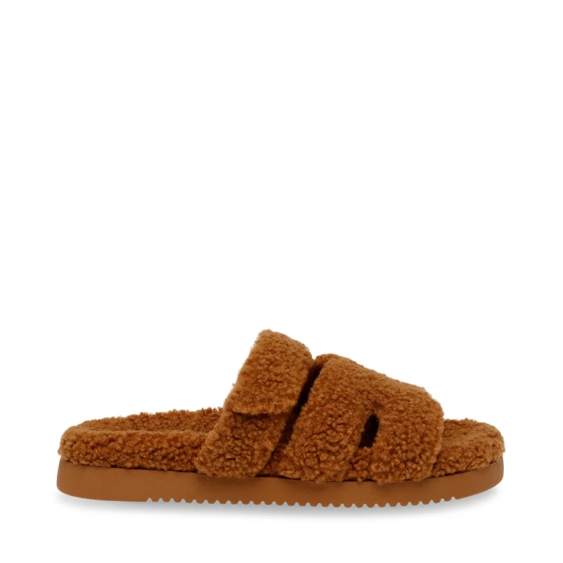 Image of Steve Madden Missile Flat Sandals Camel female 4 (37)
