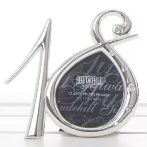 Image of Silver Diamante 18th Birthday Photo Frame