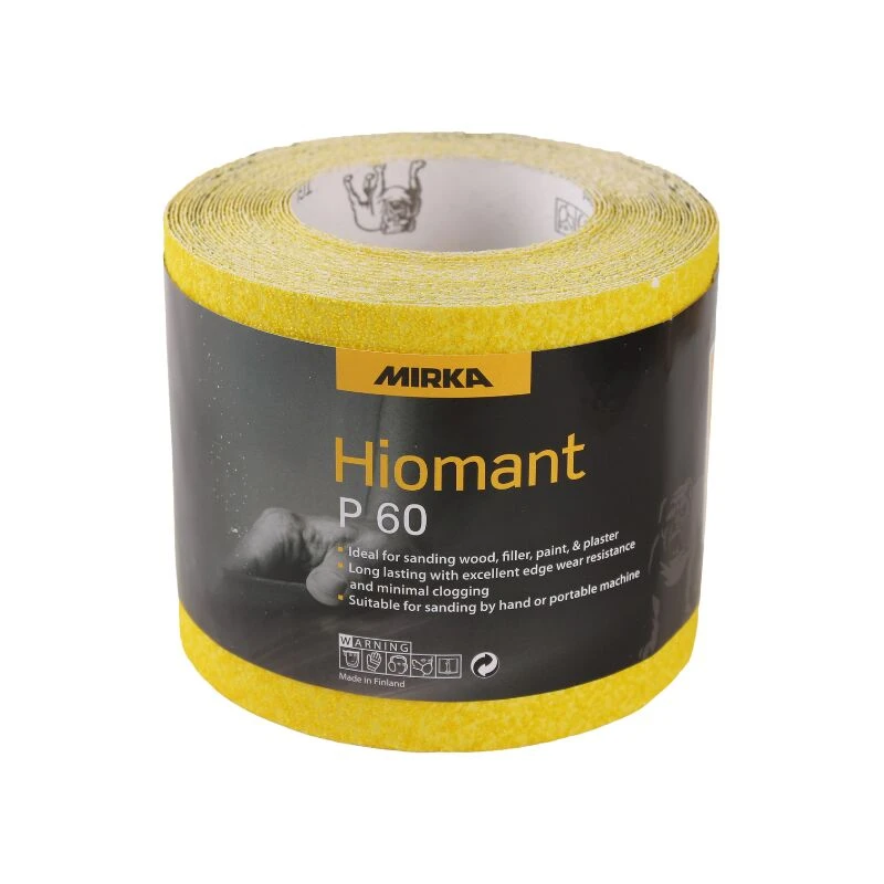 Image of Mirka 115mm Yellow Hiomant Paper 5M Rolls - P60