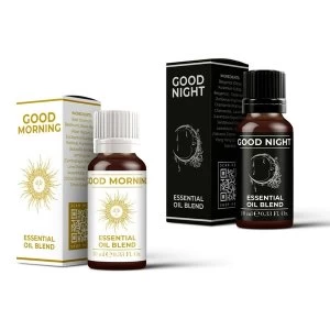 Image of Mystic Moments Good Morning & Good Night Essential Oil Blend Twin Pack (2x10ml)