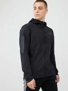 Image of adidas Own The Run Running Jacket - Black Size M Men