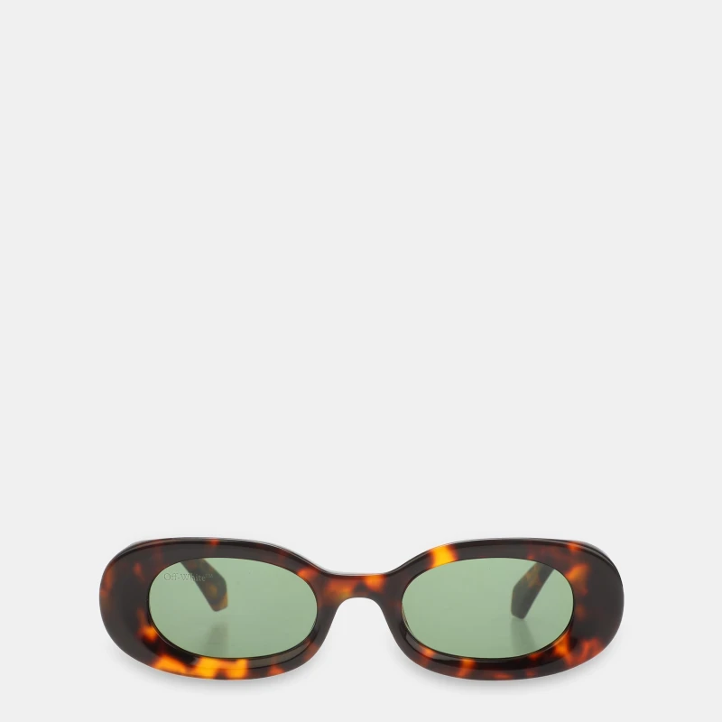 Image of Off White Amalfi Sun Sunglasses Havana Green unisex One Size