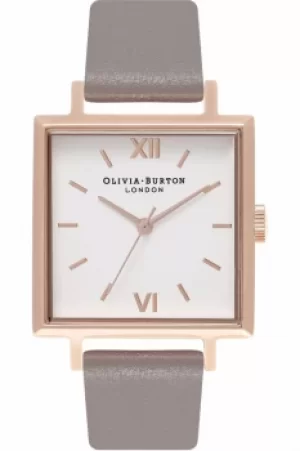 Image of Ladies Olivia Burton Big Dial Square Dials Watch OB16SS21