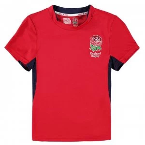 Image of RFU Poly T Shirt Junior Boys - Red