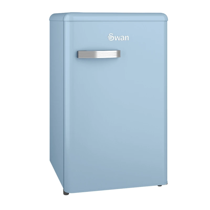 Image of Swan Sr11035Blne Retro Under Counter Fridge, 90L Blue WI47L Unisex
