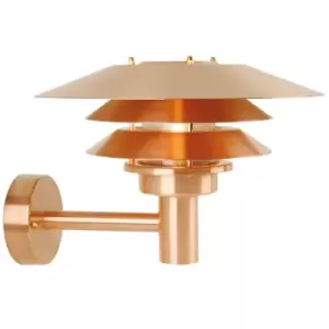 Image of Veno Outdoor Wall Lantern Copper, E27, IP54