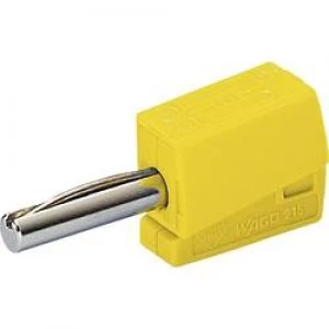 Image of Jack plug Plug straight Pin diameter 4mm Yellow WAGO
