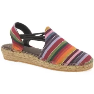 Image of Toni Pons Norma Womens Striped Espadrilles womens Espadrilles / Casual Shoes in Multicolour,4,5,6,7