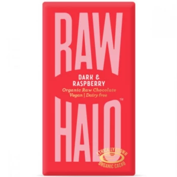 Image of Raw Halo Dark Raspberry Raw Chocolate - Organic - 35g x 10