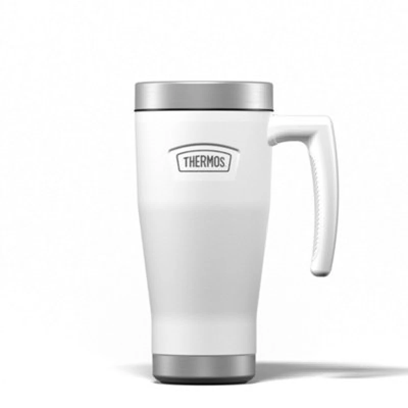 Image of Thermos Icon Series Stainless Steel Travel Mug 470Ml - White 5.0509E+12