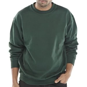 Image of Click Workwear Sweatshirt Polycotton 300gsm M Bottle Green Ref