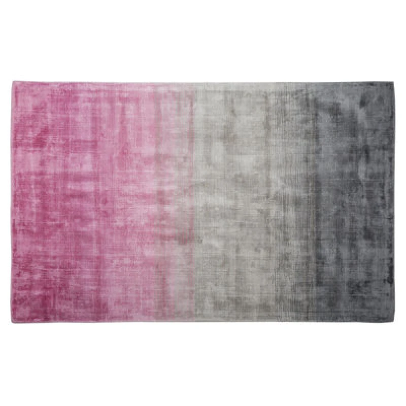 Image of Beliani Rug Ercis Pink 140 X 200 Cm Viscose