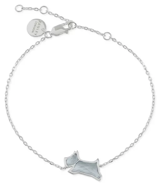 Image of Radley RYJ3255 Crystal Dog Bracelet Sterling Jewellery