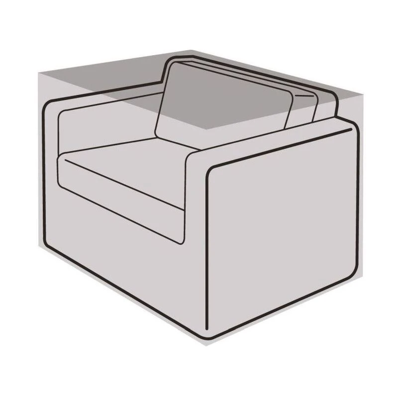 Image of Garland Small Armchair Cover Black, 5 Year Warranty W3646