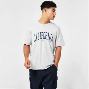 Image of SoulCal USA Print T Shirt Mens - Grey