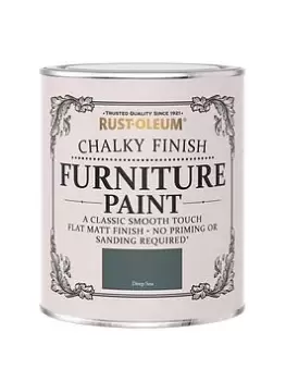 Image of Rust-Oleum Chalky Furniture Paint Deep Sea 750Ml