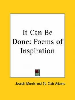 Image of It Can Be Done Poems of Inspiration 1921 by Joseph Morris Paperback