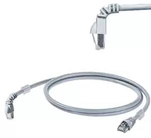 Image of Weidmuller Grey Cat6 Cable, S/FTP, Male RJ45/Male RJ45, Terminated, 1m