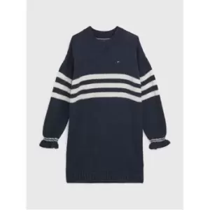 Image of Tommy Hilfiger Prep Stripe Sweater Dress L/S - Blue