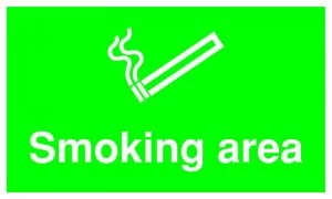 Image of Signslab 300x500 Smoking Area Pvc