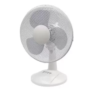 Image of Q-Connect 12 Inch305mm Desk Fan White KF00405 KF00405