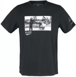 Image of Timberland Moto Guzzi Front Graphic Tee T-Shirt black