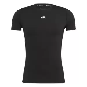 Image of adidas Techfit Short Sleeve T Shirt Mens - Black