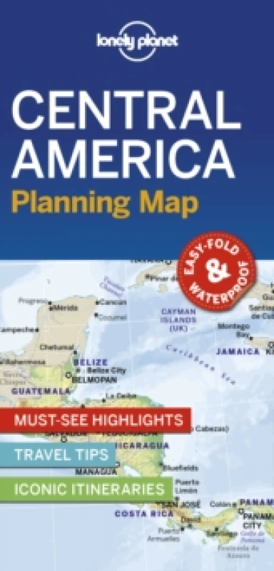 Image of Lonely Planet Central America Planning Map Sheet map, folded