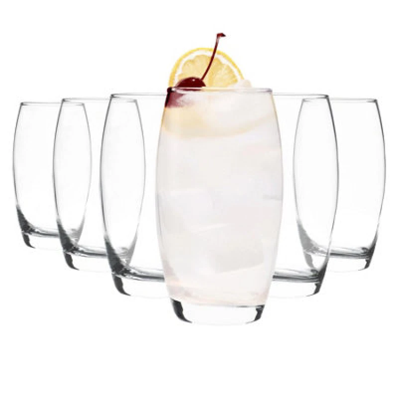 Image of Argon Tableware Tondo Highball Glasses - 510ml - Clear - Pack of 6 Clear