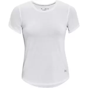 Image of Under Armour Streaker Short Sleeve T Shirt Ladies - White