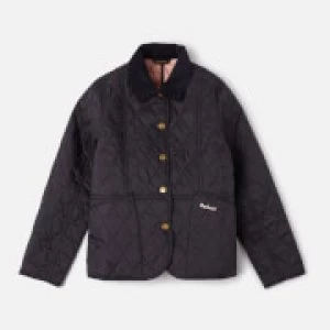 Image of Barbour Girls Summer Liddesdale Jacket - Navy/Pale Coral - S