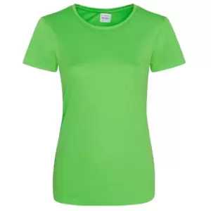 Image of AWDis Just Cool Womens/Ladies Girlie Smooth T-Shirt (S) (Lime)
