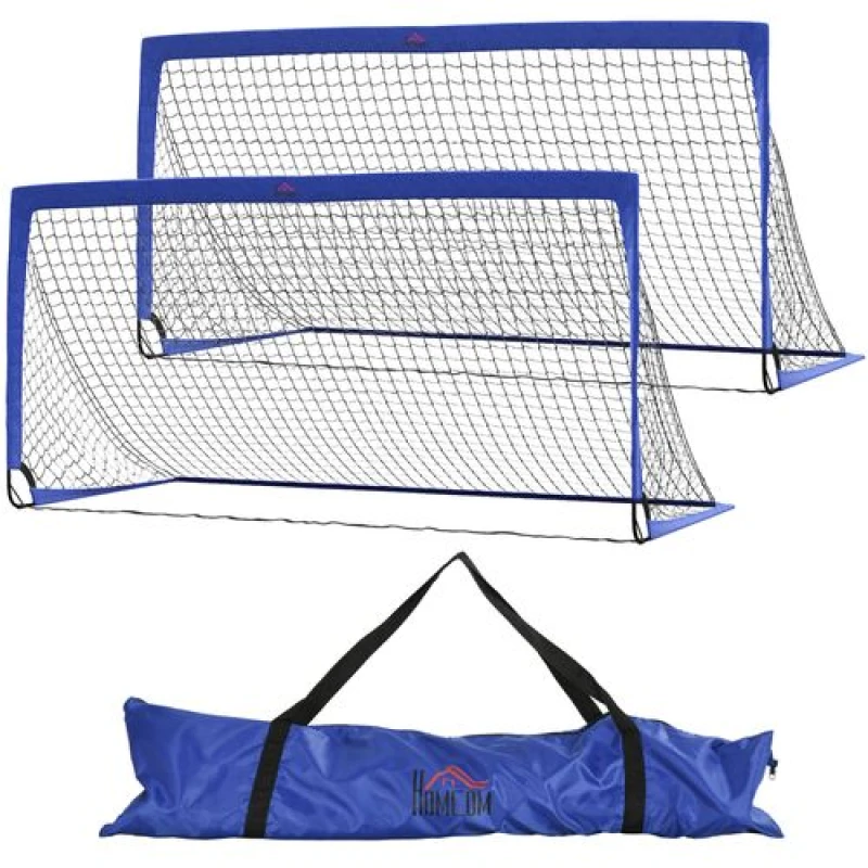Image of Homcom Football Goal Folding Outdoor With All Weather Net Teens Adults 6'x3' A62-015V00BU