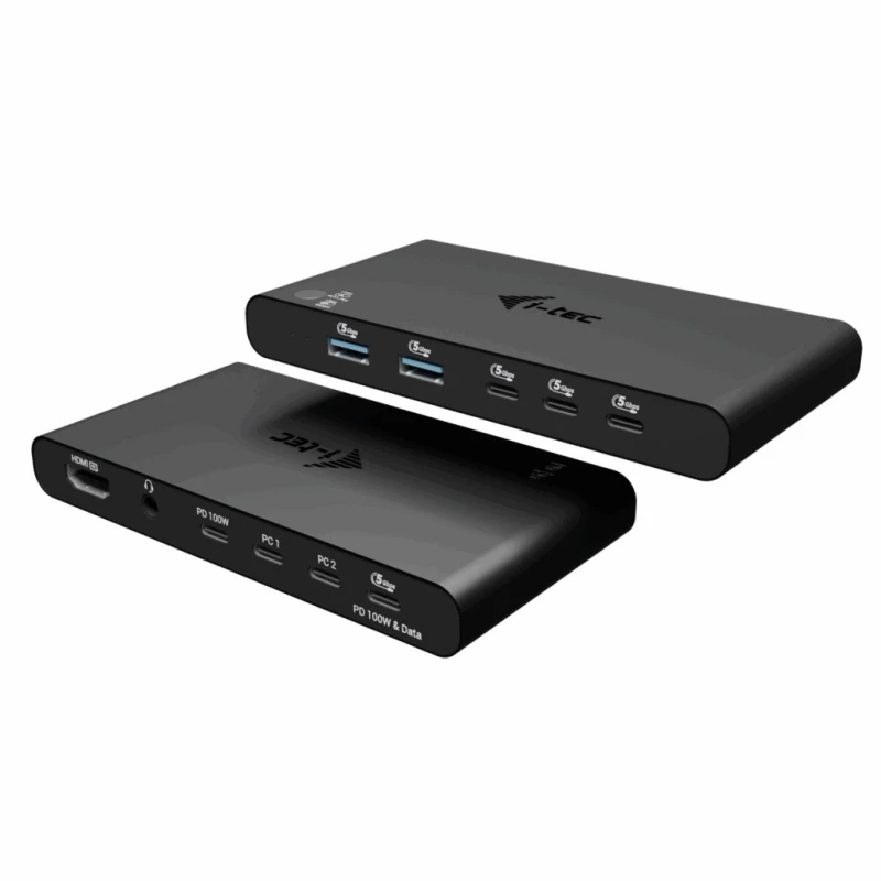 Image of i-tec i-tec KVM Docking Station HDMI for 2 hosts, Power Delivery 2x 100W C31KVMHDMIDOCKPD