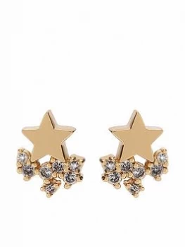 Image of Mint Velvet Gold Star Cluster Earrings