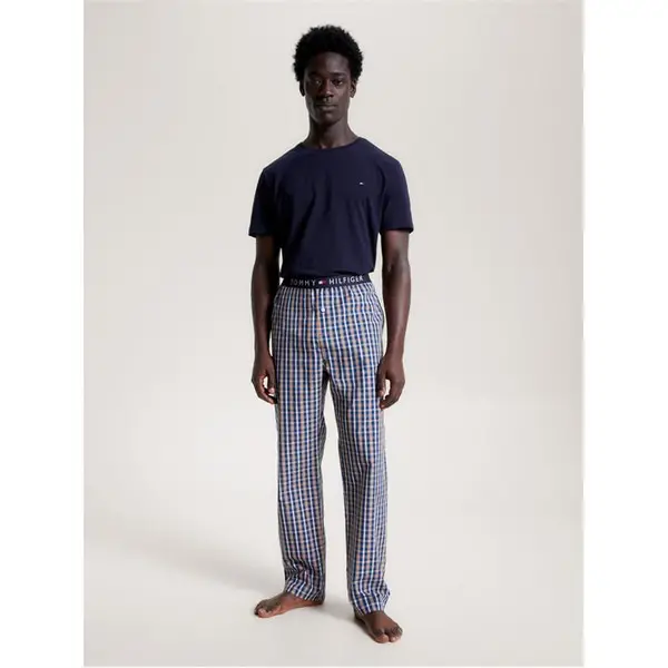 Image of Tommy Hilfiger Woven Pant Print - Blue S