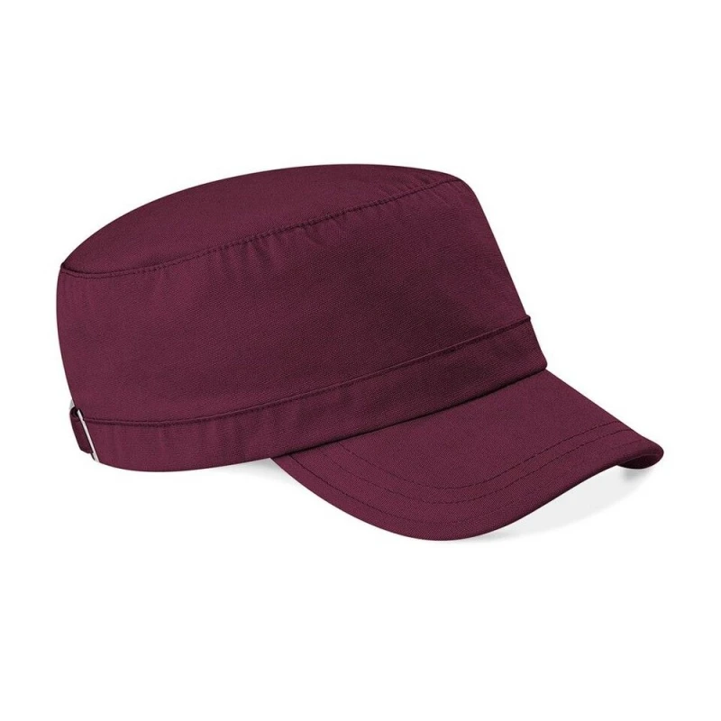 Image of Beechfield Beechfield Army Cap Headwear Pack of 2 in Burgundy Burgundy One Size Unisex 5059269087845