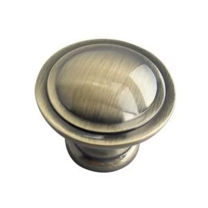 Image of BQ Polished Gold Effect Round Internal Knob Cabinet Knob