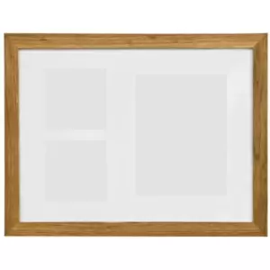 Image of Walnut Wood 3 Photo Collage Photo Frame - Premier Housewares