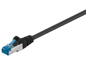 Image of Goobay CAT 6A Patch Cable, S/FTP (PiMF), 0.25 m, Black