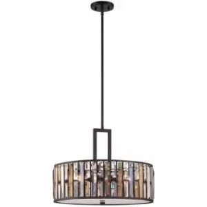 Image of Loops - 3 Bulb Ceiling Pendant Light Fitting Vintage Bronze LED E27 100W Bulb