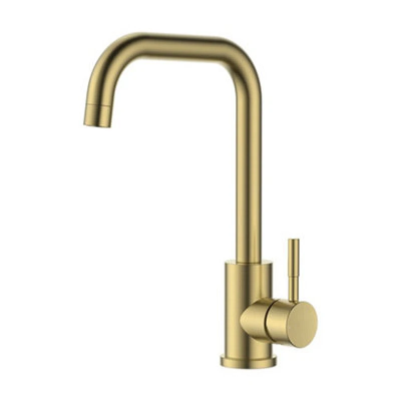 Image of Reginox Salina Bg Brushed Gold Single Lever Square Neck Kitchen Tap