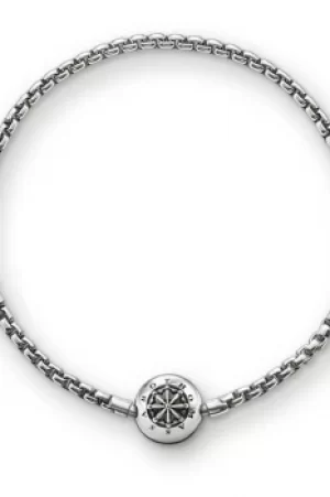 Image of Ladies Thomas Sabo Sterling Silver Karma Beads Bracelet 18Cm KA0002-001-12-L18