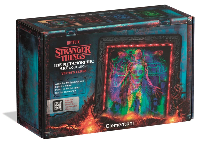 Image of Clementoni Stranger Things - Vecna'S Curse - 520 Piece Jigsaw Puzzle With Metamorphic Art And LED Light Display One Colour WMJSW Unisex