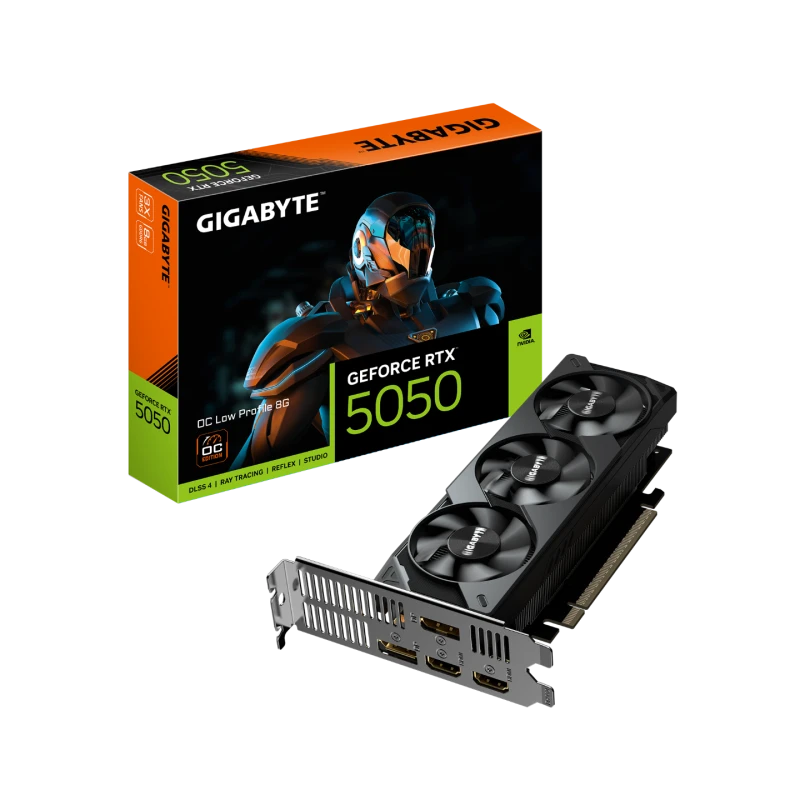 Image of Gigabyte GeForce RTX 5050 OC Low Profile 8GB GDDR6 Graphics Card - GV-N5050OC-8GL