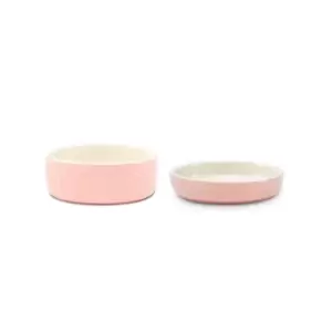 Image of Scruffs Set of 2 Cat Bowls Pink