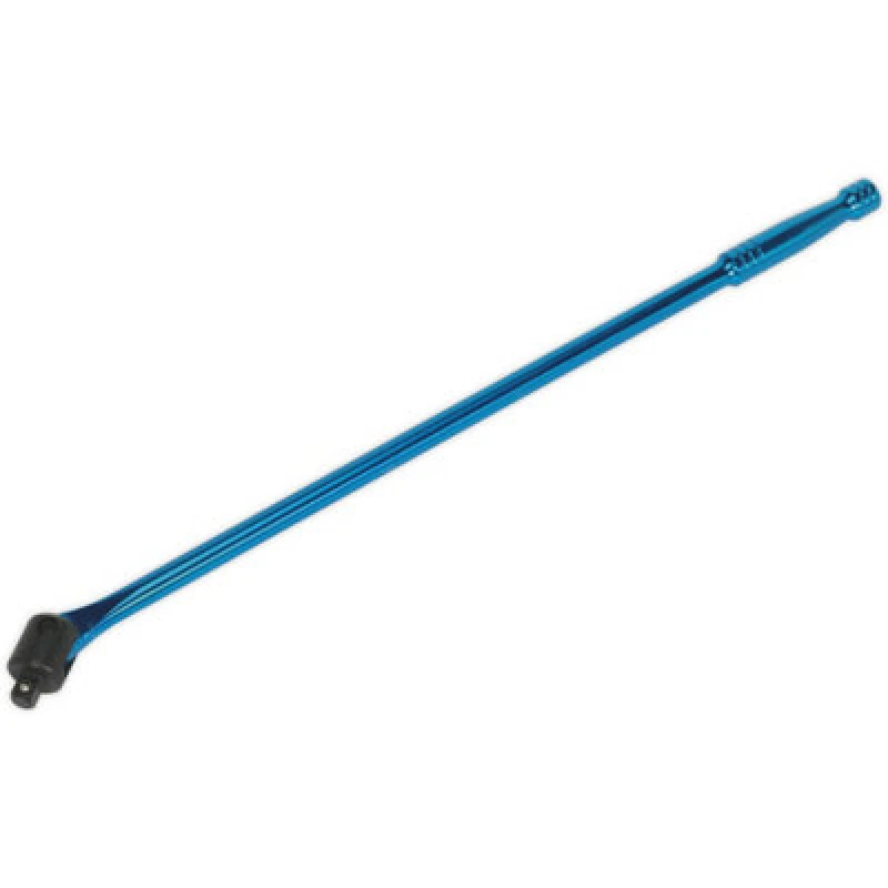 Image of Loops 600mm Breaker Pull Bar - Replaceable 1/2" Sq Drive Knuckle - Blue Chrome Finish Multi