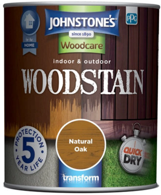 Image of Johnstone's Indoor & Outdoor Woodstain Natural Oak - 750Ml